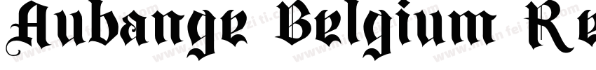 Aubange Belgium Regular字体转换